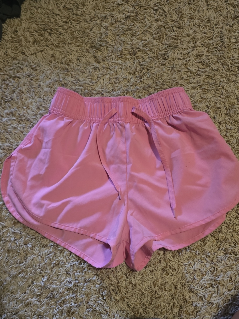 wonder nation Pink Elastic-Waist Drawstring Athletic Shorts